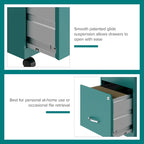 Space Solutions 18 Deep 2 Drawer Letter Width Mobile Vertical File Cabinet with Accessory Drawer