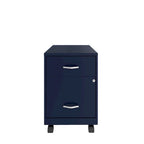 Space Solutions 18 Deep 2 Drawer Letter Width Mobile Vertical File Cabinet with Accessory Drawer
