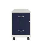 Space Solutions 18 Deep 2 Drawer Letter Width Mobile Vertical File Cabinet with Accessory Drawer