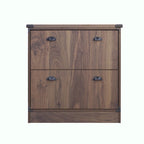 Brunei Contemporary Dark Walnut Wood Lateral Filing Cabinet