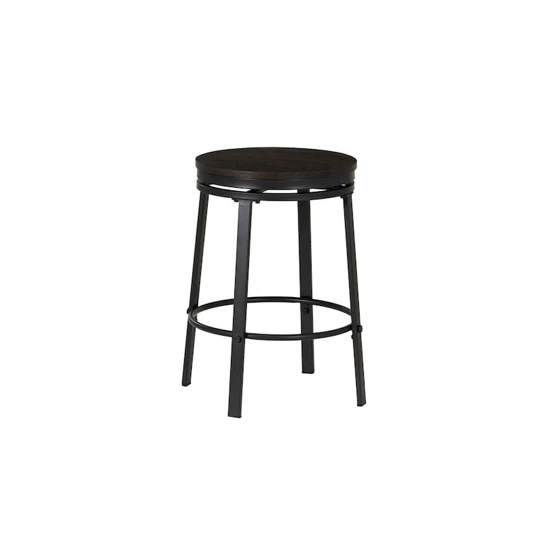 Cassidy Charcoal Wooden 5-Piece Counter Height Dining Set with 4 Stools
