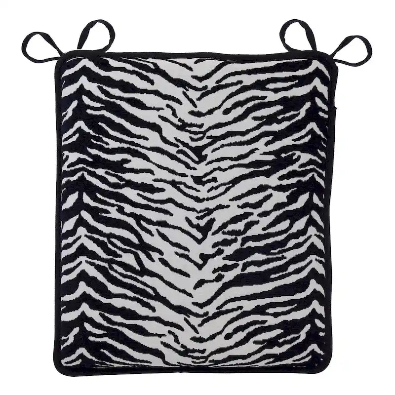 Reversible Chenille Rocking Chair Cushion Set