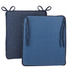 Reversible Chenille Rocking Chair Cushion Set