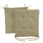 Reversible Chenille Rocking Chair Cushion Set