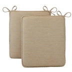 Reversible Chenille Rocking Chair Cushion Set