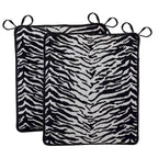 Reversible Chenille Rocking Chair Cushion Set