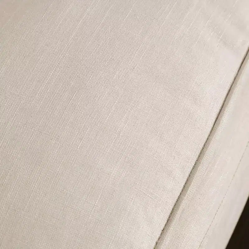 MAISONS : Intérieur et Extérieur Canapé mi-siècle Gubera 82" en mélange de coton et de lin avec coussins en mélange de plumes