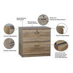 Saint Birch Honduras 2 Drawer Lateral Filing Cabinet