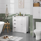 Wooden Bathroom Floor Cabinet - 12D x 32W x 33H