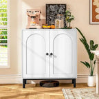 Bathroom Storage Cabinet Sideboard Buffet Cabinet with Shelf Doors - 15.75D x 29.53W x 31.5H