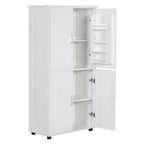 Tall and Wide Bathroom Floor Storage Cabinet