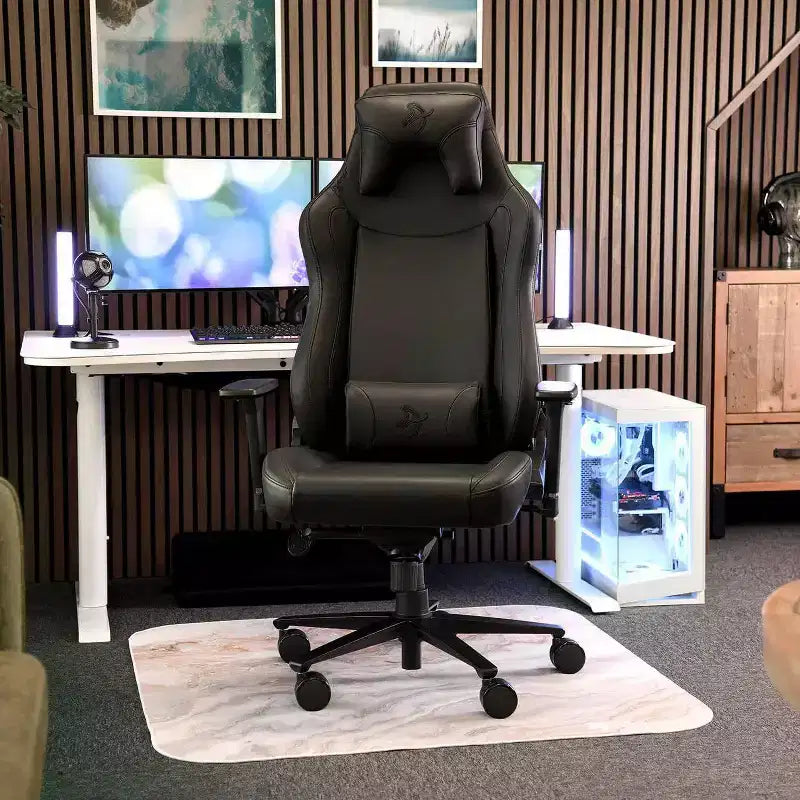 Arozzi Vernazza Chaise de bureau et de jeu ergonomique avec inclinaison basculante, hauteur réglable et soutien lombaire et cervical