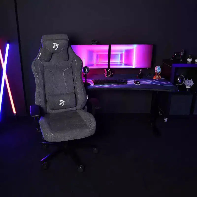 Arozzi Vernazza Chaise de bureau et de jeu ergonomique avec inclinaison basculante, hauteur réglable et soutien lombaire et cervical