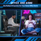 Ergonomic Office Chair with Lumbar Support Height Adjustable Rolling Desk Chairs with Flip-up Armrests