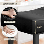 24-Inch Bar Stools, Ergonomic Saddle Seat, 2pcs