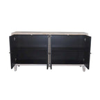 4 Door Wooden Cabinet Sideboard for Living Room