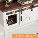 Farmhouse & Industrial Rustic Console Table with Shelf