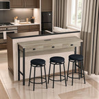 3-Drawer Long Dining Table Set