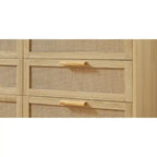Bedroom Dresser with Rattan Fronts