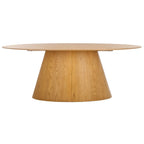 Owyn 79-inch Oval Wood Dining Table - Natural - 79Wx46Dx30H