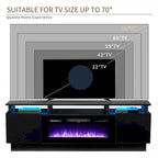 70  Fireplace TV Stand with 36  Electric Fireplace