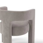 SEYNAR Modern Glam Velvet Upholstered Dining Chair, Open-Back Accent Chair Set of 6