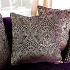 Grendel Traditional Purple Chenille Rolled Arms Loveseat by Furniture of America