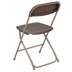 Chaise pliante en plastique – Lot de 10 – Capacité de poids de 295 kg – Chaise d'événement