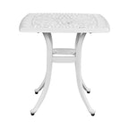 Patio 21  Cast Aluminum Dining Table with Umbrella Hole