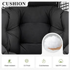 FINCATI Indoor Eggs Chair, 440 lbs Egg Chair Outdoor, Oversized Egg Chair with Ottoman, Luxury Cozy Egg Chair with Foot Rest