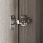 Wardrobe Armoire Wooden Closet Cabinet 6 Storage Cube and Hanging Rod