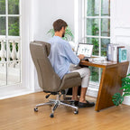 Faux Leather Office Chair - Swivel - Multiple Colors