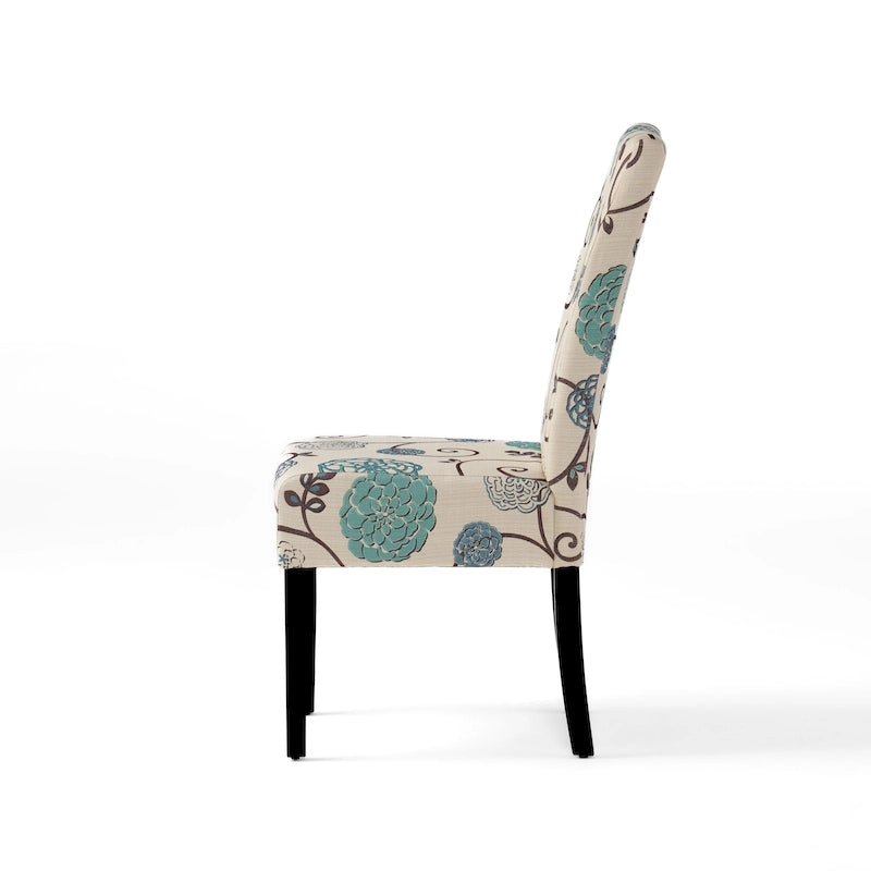 Pertica Patterned Upholstered Dining Chairs (Set of 4) by Christopher Knight Home
