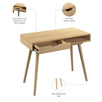 Bush Furniture Nora 40W Writing Computer Desk with Storage