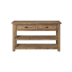The Gray Barn Downington Solid Wood 2-Drawer Sofa Console Table