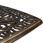 Patio 21  Cast Aluminum Dining Table with Umbrella Hole