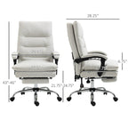 Vinsetto Microfibre Vibration Heated Reclining Massage Office Chair