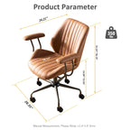 OVIOS Suede Fabric Ergonomic Office Chair Desk Chair Lumbar Support