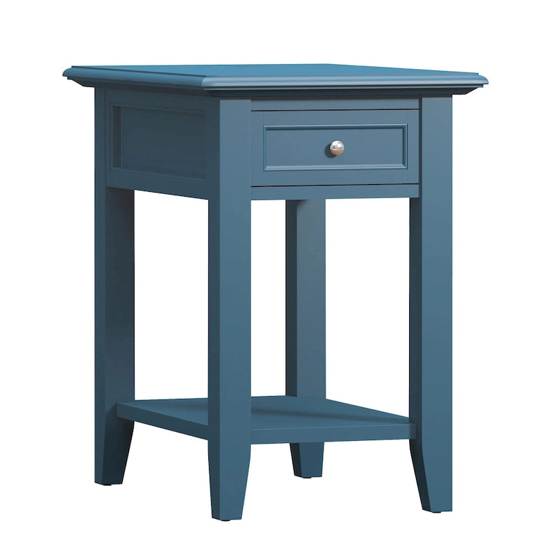 Zayden 1-drawer Side Table with Charging Station by iNSPIRE Q Bold