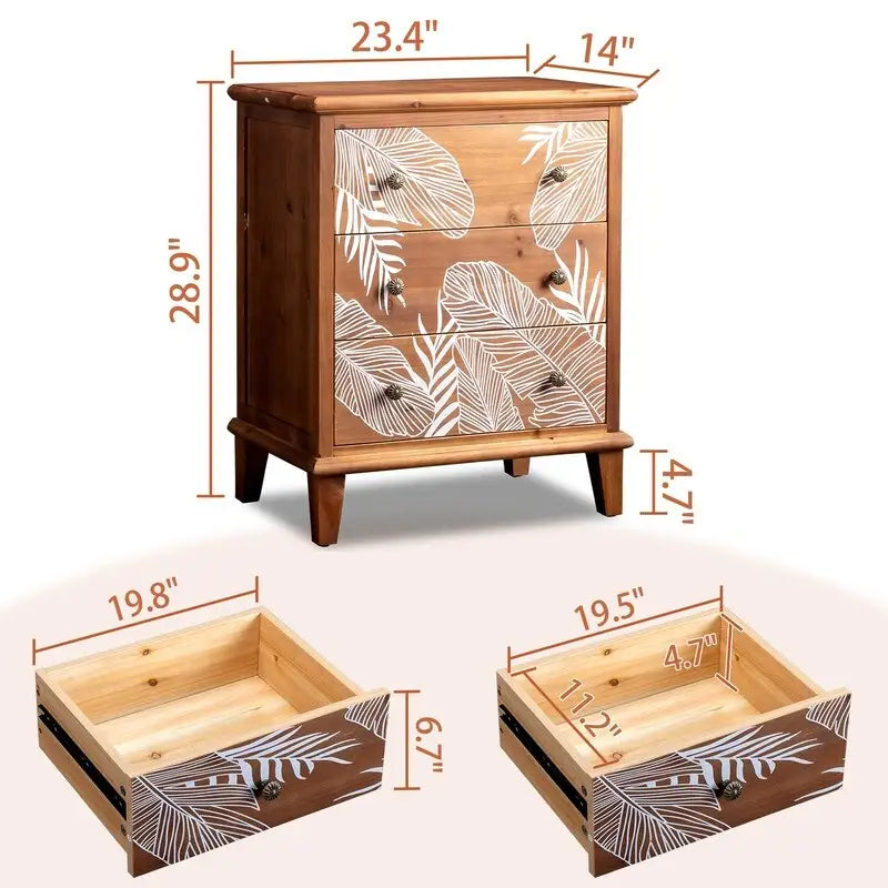 Solid wood Dresser chest