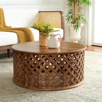 SAFAVIEH Antkea Round Coffee Table - 35 L x 35 D x 16 H - 35Wx35Dx16H