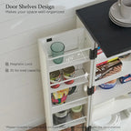 47 Farmhouse Kitchen Pantry, Storage Cabinet with Barn Doors - N/A