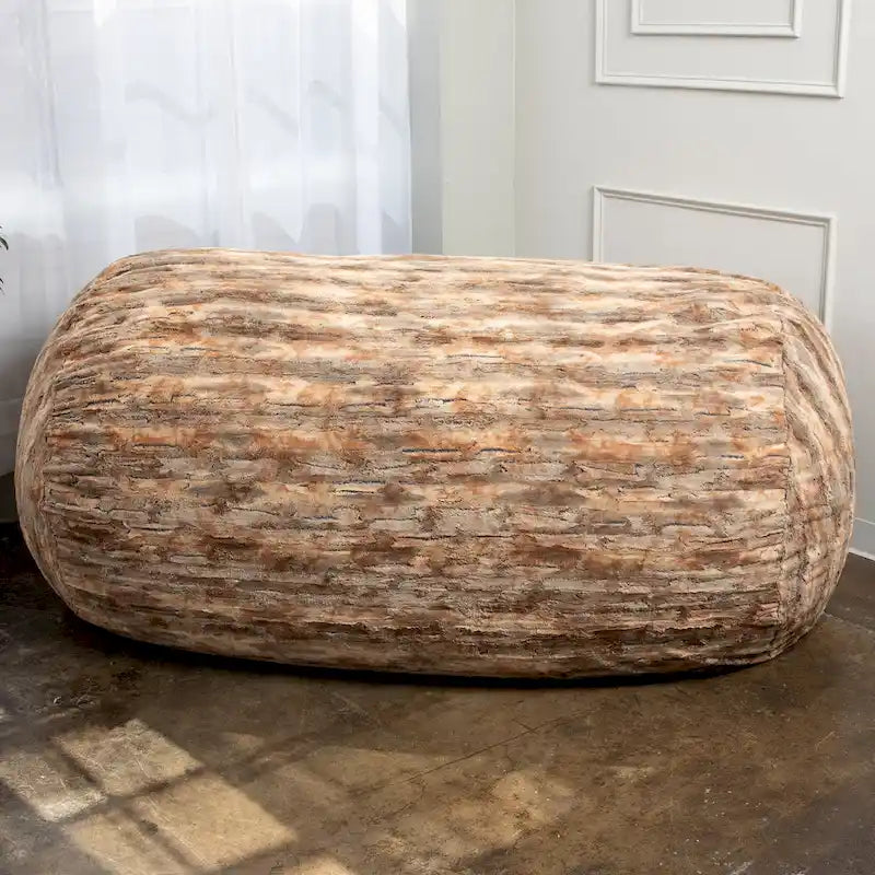 Grand Lounger 7 Foot Bean Bag Sofa For Adults - Luxe Faux Fur