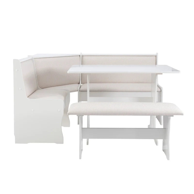 Sedley Farmhouse Nook Dining Set with Storage