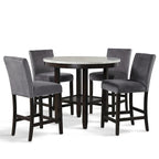 New Classic Furniture Reginald 5-Piece Round Counter Set
