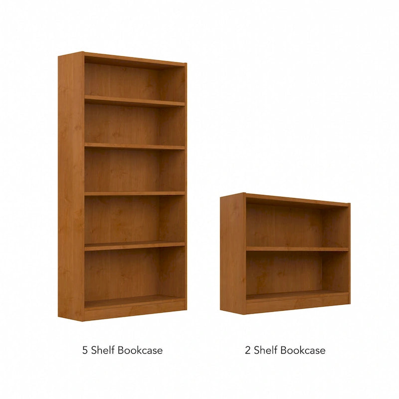 Universal Tall 5 Shelf Bookcase Storage by Bush Furniture
