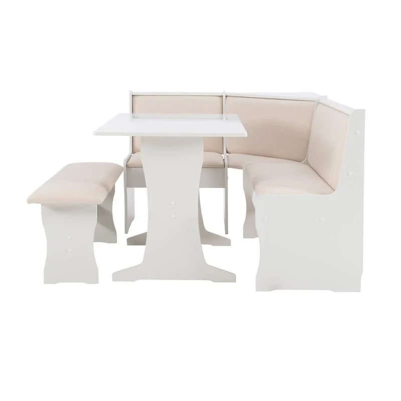 Sedley Farmhouse Nook Dining Set with Storage
