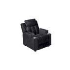 Deluxe Kids Recliner Chair with Footrest Headrest and 2 Cup Holders Microfiber Kids Recliner for Age 3+ Years