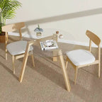 Costway 36 Round Glass Dining Table for 4 with Tempered Glass - See Details