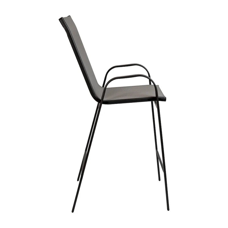 4 Pack Outdoor Barstools with Flex Comfort Material - Patio Stool